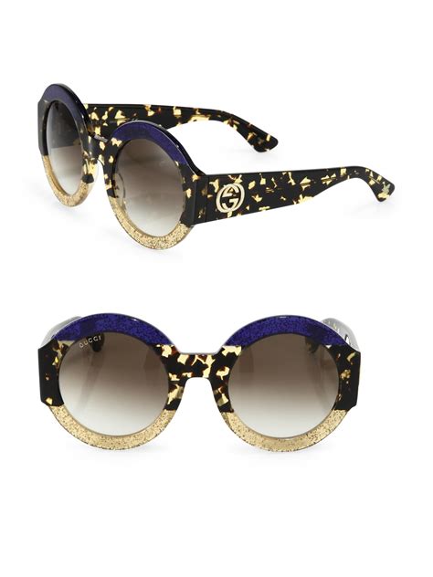 gucci women's oversize round sunglasses